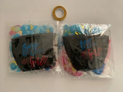 Suministros de fiesta de revelación de género para bebés decoraciones de baby shower Foto 1 de 3