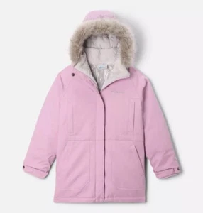 Columbia Girl's Boundary Bay Down Parka Coat - Aura (Lavender) - Youth Medium - Picture 1 of 6