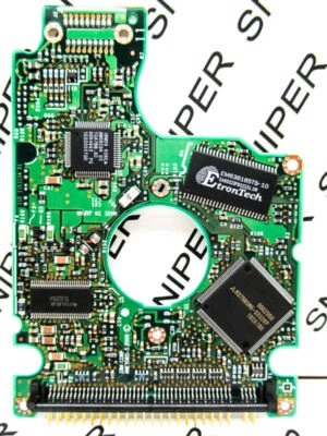 PCB - IBM Travelstar 20GB DJSA-220 IDE 07N4090 Laptop H31898 Hard Drive F80096A - Image 1 of 4