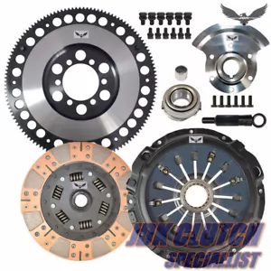 JD *HYPER DUAL FRICTION CLUTCH & FLYWHEEL KIT 93-99 RX-7 *W/COUNTER WEIGHT* - Foto 1 di 7