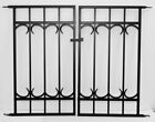 36" X 27" Gate Panel Garden Lawn Fencing Flat Top No Dig Elegant Coated Steel