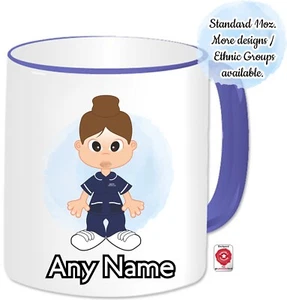 Personalisierte Krankenschwester Becher Tasse Betreuer Mentor Hebamme Student Krankenschwester Geschenke marineblaue Tunika - Bild 1 von 77