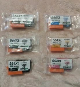 •Kingjet Compatible Ink Cartridge Replacement for 564XL• - Picture 1 of 6