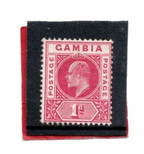 Gambia EV11 1902-05 1d carmín sg 46 H.Como nuevo - Imagen 1 de 2