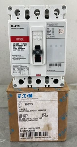 NEW EATON FD3125 INDUSTRIAL CIRCUIT BREAKER 125 A 3P 600VAC TMF - Picture 1 of 7
