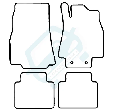 Fits Mercedes B Class 2005 - 2012 Tailored Car Mats - Image 1 of 3