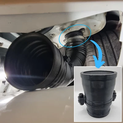 Cold Air Intake CAI Inlet Duct Adaptor For R33 Nissan Skyline, 76mm/3" - HQ PETG - Image 1 of 4