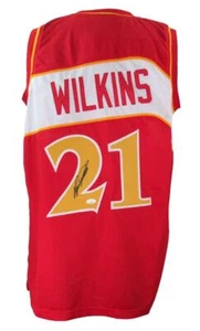 Camiseta deportiva de baloncesto personalizada autografiada de Dominique Wilkens de los Hawks JSA 177780 - Imagen 1 de 5