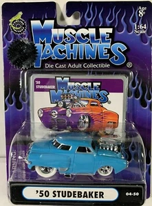 1950 STUDEBAKER BLOWN TURQUOISE '50 1/64 MUSCLE MACHINES DIECAST 1/1,496 04-50 - Picture 1 of 4