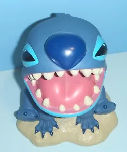 Banco de monedas de plástico vintage Disney Stitch 7" azul Lilo y Stitch - Imagen 1 de 7