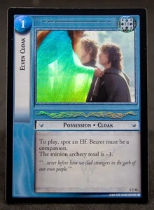 ELVEN CLOAK Foil Common 2001 LOTR The Fellowship of the Ring 1C42 - Imagen 1 de 2