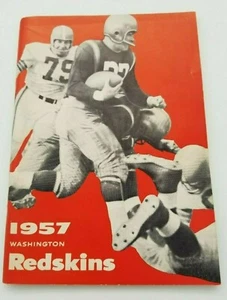 WASHINGTON REDSKINS NFL FOOTBALL MEDIA GUIDE - 1957 - NM SHAPE - Picture 1 of 2