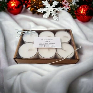 Christmas Cookie Soy Tealights 6 Count Fragrant/Essential Oils Boxed/Labeled - Picture 1 of 1