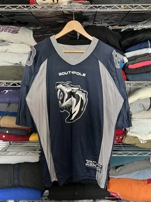 Vintage Y2K SouthPole Reversible Football  Jersey Mesh Navy Grey - Image 1 of 4