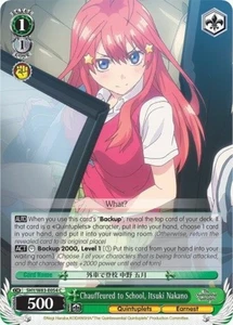 Chauffeured to School, Itsuki Nakano - 5HY/W83-E054- C - The Quintessential Qui - Picture 1 of 1