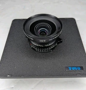 Rodenstock Copal - N0.0 Shutter + Schneider 90mm f8 Super-Angulon MC 4x5 Lens - Picture 1 of 12