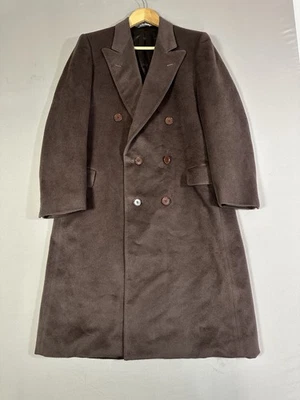 Canali Brown New Wool Overcoat Size 46 R Measurements Below - Image 1 of 4
