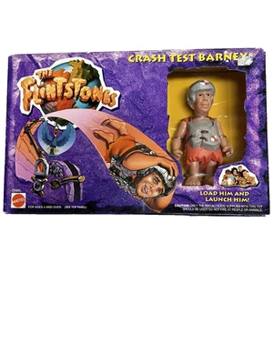 Figura de acción 1993 The Flintstones Crash Test Barney-Mattel-5" Foto 1 de 2