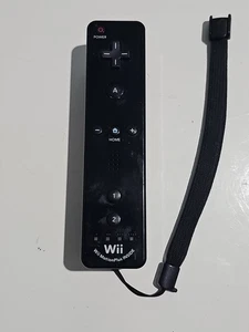 Mando a distancia original oficial Nintendo Wii negro Motion Plus interior RVL-036 - Imagen 1 de 7