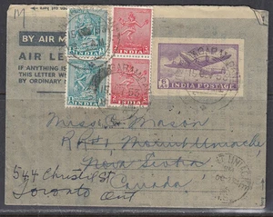 India - Jul 1953 Aerograma a Canadá - Imagen 1 de 1