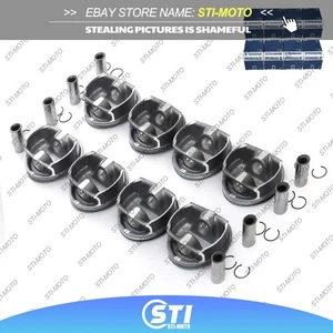 MAHLE 8x Pistons & Rings Set Φ93+0.5mm For BMW 650i 550i 750i N62B48 X5 4.8L - Picture 1 of 5