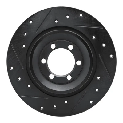 For Alfa Romeo GTV-6 81-86 Brake Rotor eLINE Drilled & Slotted 1-Piece Rear Foto 1 de 3