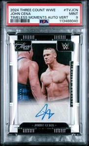 2024 Panini Three Count WWE Timeless Moments John Cena Autograph #PSA 9 - Bild 1 von 2