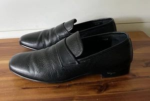 Salvatore Ferragamo schwarz genarbtes Leder Halbschuhe Schuhe Herren Größe 6,5 EE - Bild 1 von 13