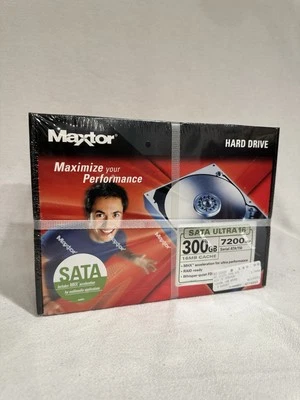 Maxtor Hard Drive Ultra Series 300 GB, 7200 RPM, 16 MB Cache, Serial ATA/150 - Image 1 of 3