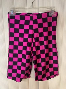 Vintage 80s Women’s Athletic Short,Size Medium , Checked,knee Length - Picture 1 of 4
