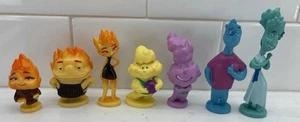 ELEMENTAL Figure Play Set DISNEY PIXAR PVC TOY Wade Ember- 7 figures - Picture 1 of 13