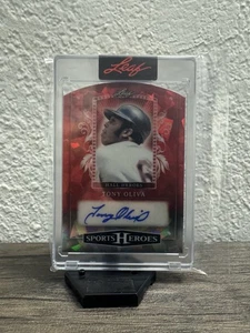 2025 Leaf Sports Heroes Tony Oliva Hall Heroes #HH-TO1 Auto 3/3 Twins - Picture 1 of 4