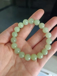 Certificate hetian jade Bracelet Nephrite "Huangkou" Jade Hand String Jewelry - Picture 1 of 20