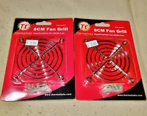 2 New Thermaltake 8cm Fan Grills for 8 cm Fan in Packages - Picture 1 of 2