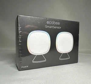 ecobee SmartSensor Room Temperature Sensors - White - Pack of 2 - NEW SEALED! - Picture 1 of 4