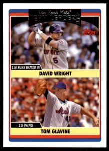 2006 Team Leaders David Wright/Tom Glavine New York Mets #UH291 - Picture 1 of 2