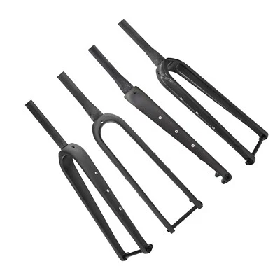 Carbon Gravel Road Bike Fork Cyclocross Bicycle Forks 700*45C 12x100mm Disc Matt - Image 1 of 4