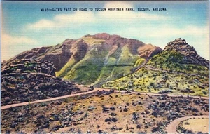 Road to Tucson Mountain Park Postcard Tucson Arizona 49461 Unposted - Picture 1 of 2