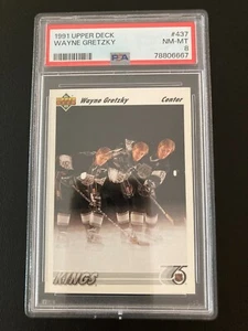 1991-92 Upper Deck 437 Wayne Gretzky PSA 8 Near Mint - MINT - Picture 1 of 2