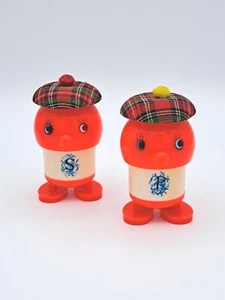 Sal pimienta plástica escocesa antropomórfica vintage  - Imagen 1 de 7