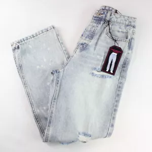 No Boundaries Super High Rise 90er Jeans Junior Größe 11 Relaxed Fit Distressed - Bild 1 von 8
