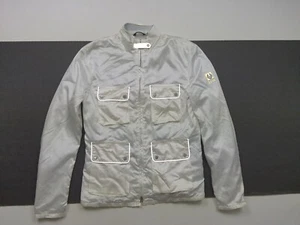 Belstaff silver Label Rider Light reflective Motorcycle Windbreaker Size 48/S - Picture 1 of 18