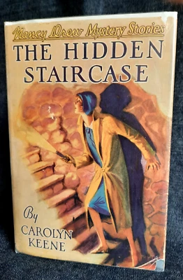 Vintage Nancy Drew "The Hidden Staircase" 1930 War Time Edition Excellent Cond Foto 1 de 4