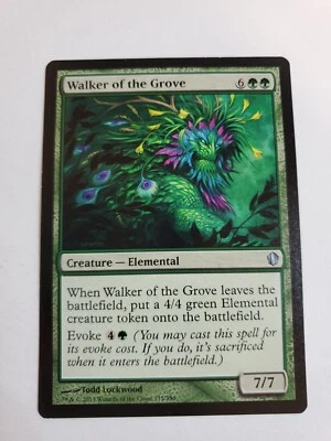 MTG Magic The Gathering Card Walker of the GroveCreature Elemental Green Comman - Image 1 of 2