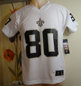 NWT NFL JIMMY GRAHAM 80 New Orleans Saints white Jersey T-shirt,Youth S,M,L,XL