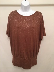 Cocomo women's brown with bling neck small - Picture 1 of 3