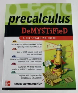 Precalculus Demystified A Self-Teaching Guide Rhonda Huettenmueller Mathematics - Imagen 1 de 12