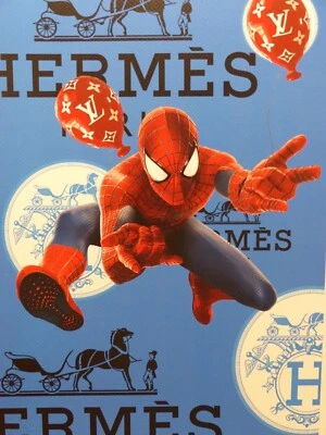 DEATH NYC "GERAHMT" Lithografie ltd. Edition of 100 "Spider-Man" 3D Siegel u COA - Bild 1 von 4