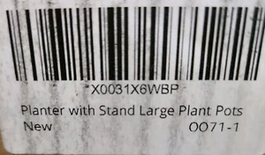 Hsorna Set of 3 Black Gold Indoor/Outdoor 8.3/9.7/11.3 Inch Large Metal Planters - Picture 1 of 12