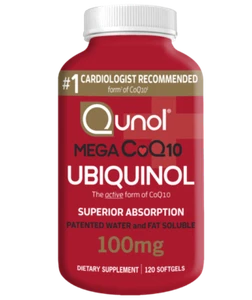 Qunol Mega Ubiquinol CoQ10 100mg 120 Count Softgels / NEW & SEALED / exp. 2027